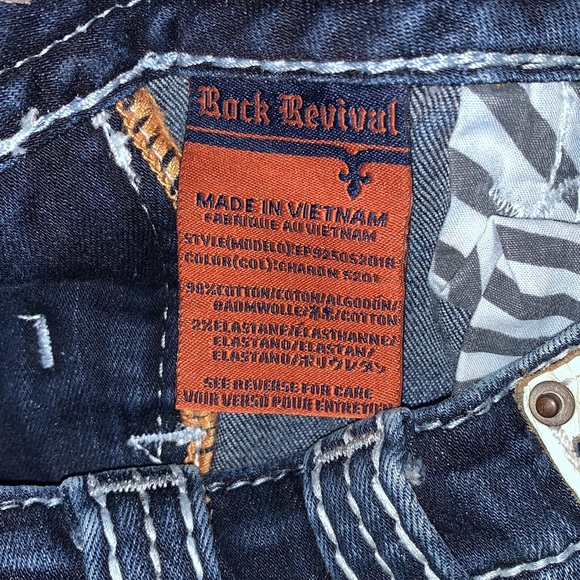 Rock Revival Charon Skinny Jeans size 26 inseam 30 good cond - Picture 7 of 11